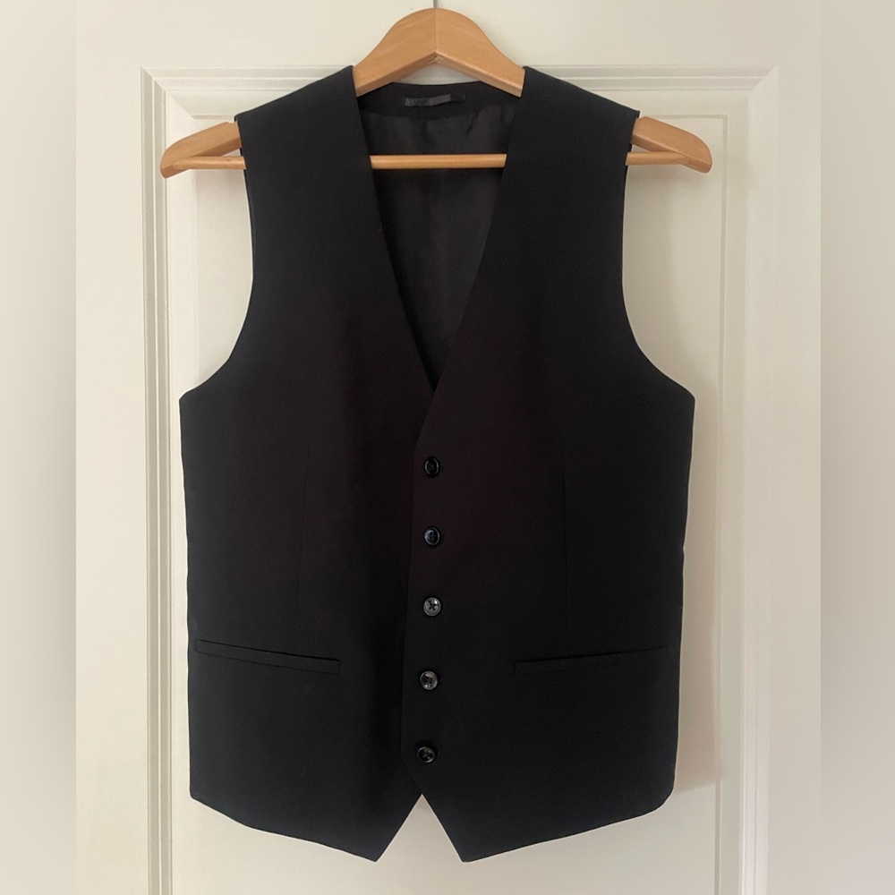 🩷Celio Black Slim Fit Suit Vest size Medium